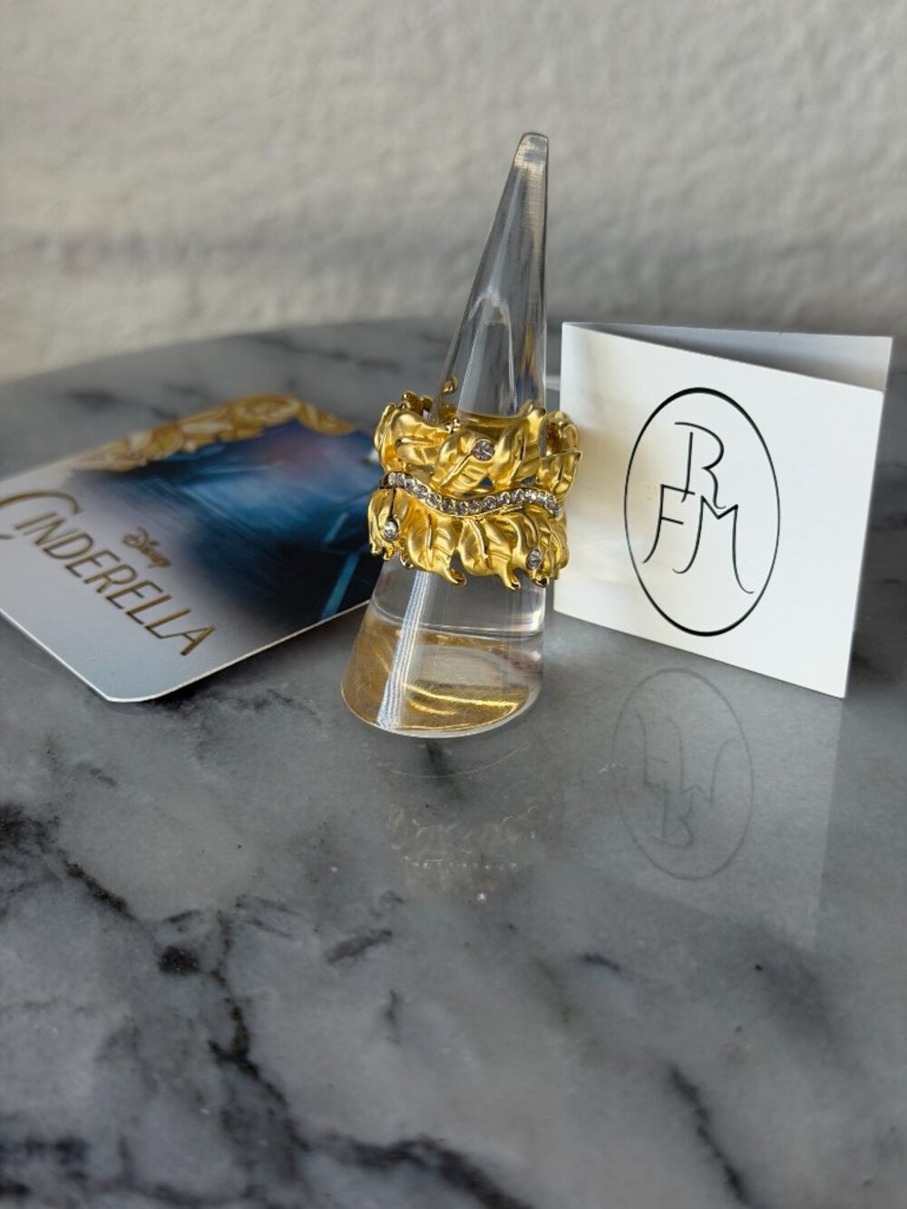 Disney Cinderella Collection Roberto by RFM Floral Eternity Statement Ring